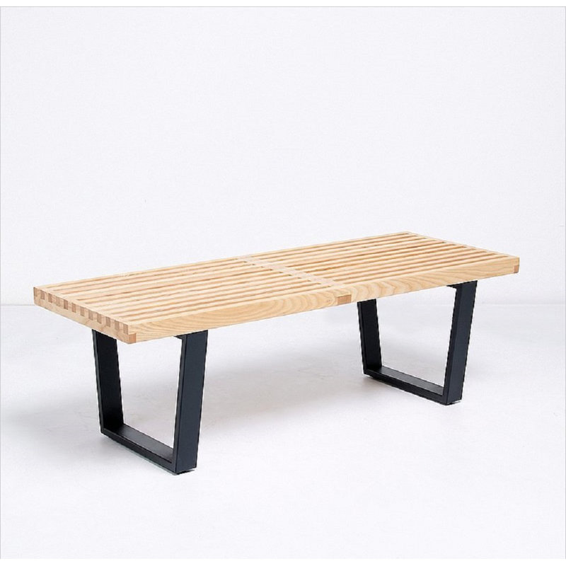 Banc Nesly, Noir/naturel