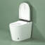 Toilette compacte compacte avec siège de bidet intégré, conception sans réservoir moderne avec profondeur de 23,25 po, chasse d'eau à ouverture automatique, siège chauffant, séchoir à air chaud instantané pour les petites salles de bain, blanc av