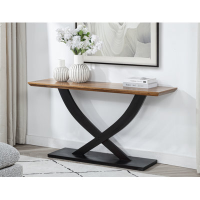 Console Valeraine 57 po naturel avec espresso 
