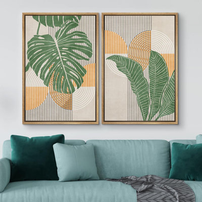 Mid-Century moderne bohème 2 pièces