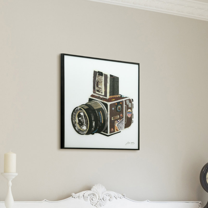 «Halswell SLR Appareil photo» par Alex Zeng, reproduction d'art graphique sur verre