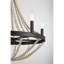 Luminaire suspendu en bois perlé noir Starry