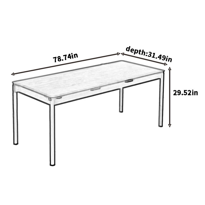 Payan, H 29,52 po x L 78,74 po x l 31,49 po