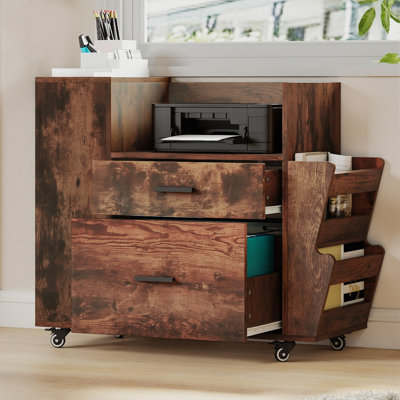 81cm Wide 2 -Drawer Mobile File Cabinet