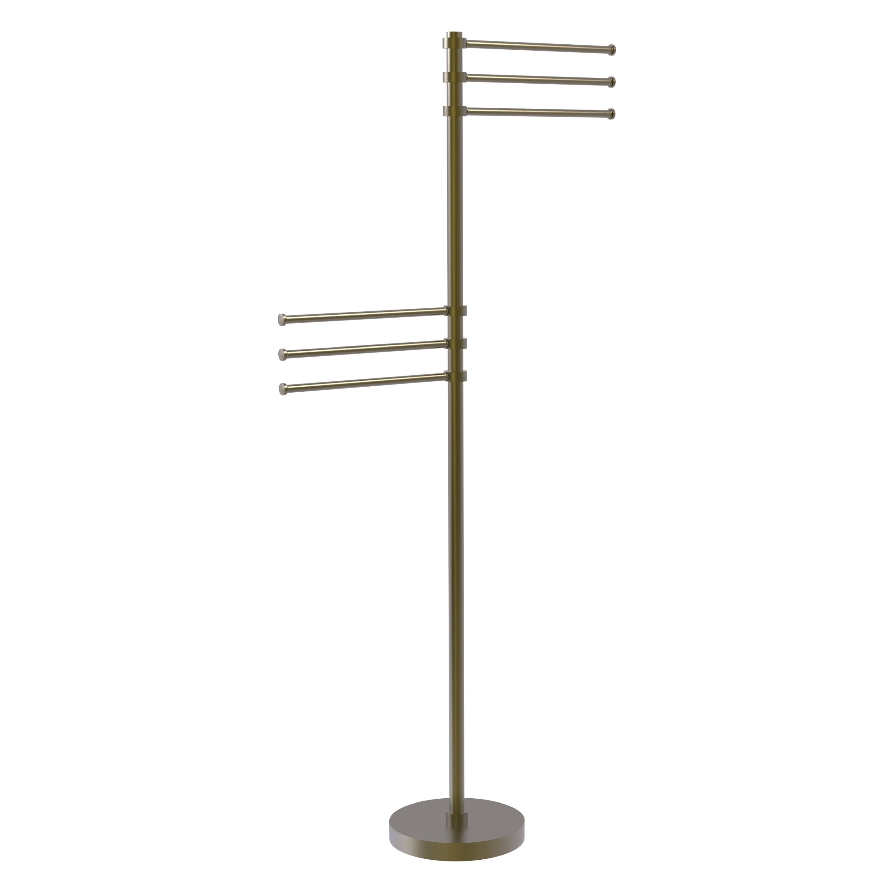 Allied Brass Southbeach Matte Black Freestanding Towel Rack 5-in x 12-in x  9-in in the Towel Racks department at