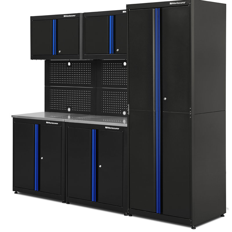 Steel Workstation and Tool Organization Set, 5-cabinets