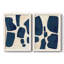 Pièces bleues I - Pièces bleues I - Impression sur toile 2 pièces-893915465-893915464