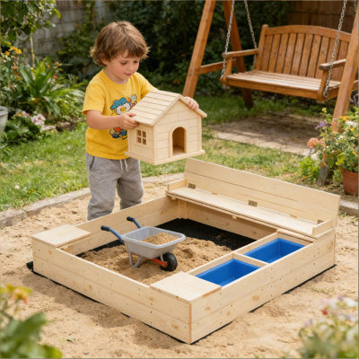 Bac à sable en bois pour enfants