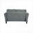 Sectional Sofas | Modern Velvet Couch for Living Room, Bedroom, Office Small Space | Gray | Velvet-124535983-124535984