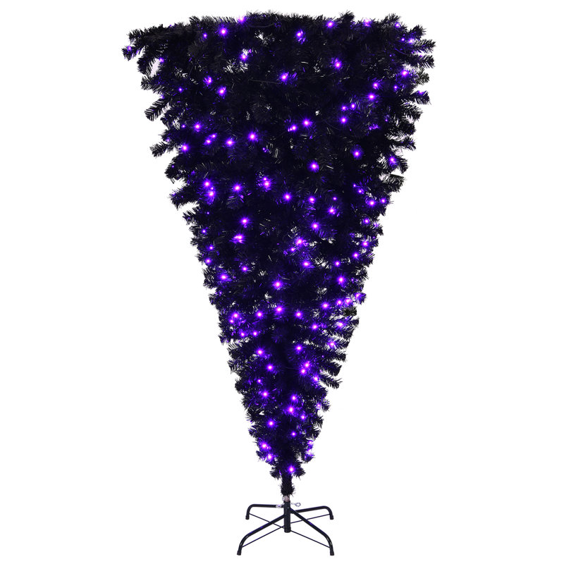 6 ft. Pre-Lit Upside Down Artificial Christmas Tree with 250 LED Lights