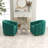 Annelotte Velvet Swivel Barrel Chair-797866483