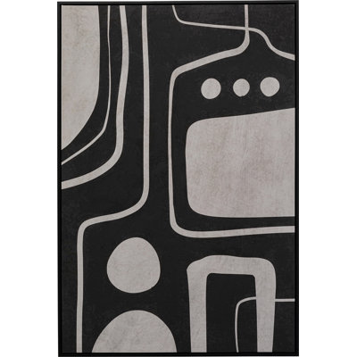 Artistic Blacky Art Print on Canvas
