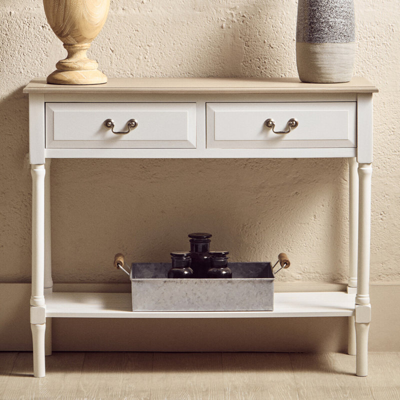 Rangel 91cm Solid Wood Top Console Table