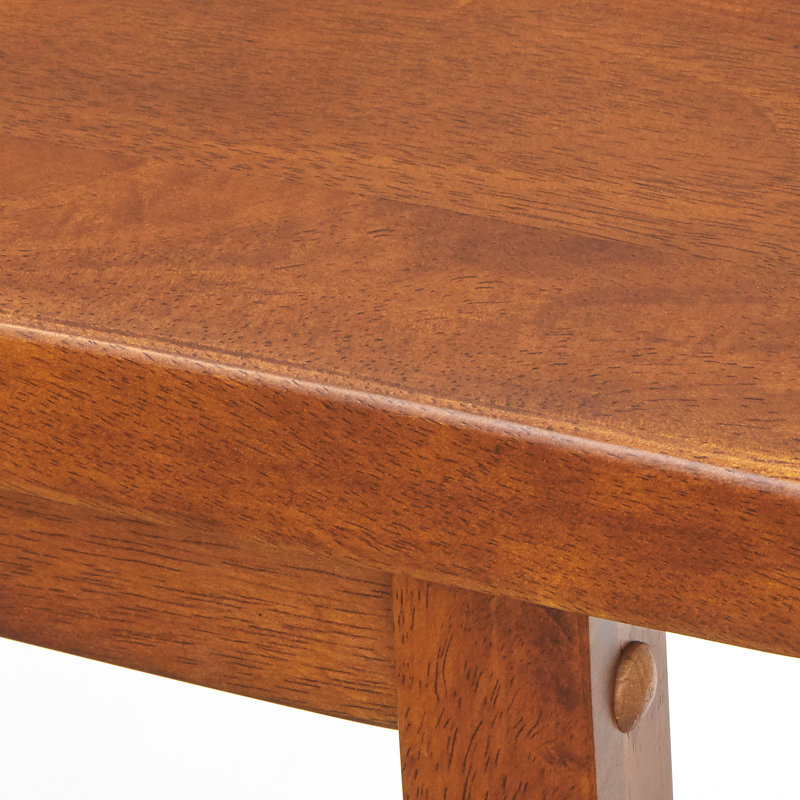 Tabouret de bar et de comptoir en bois massif Kirkwood, Tabouret de comptoir (assise de 24 po de hauteur), Brun