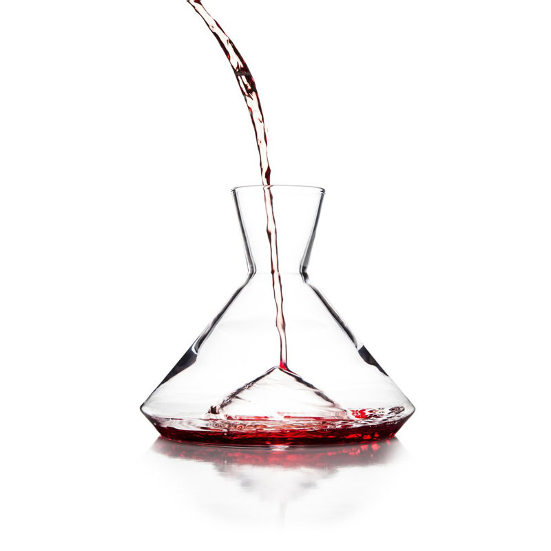 Monti Crystal Lead Free Crystal Wine Decanter, 7" H x 8" W x 8" D