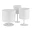 Wanderer Metal Planter on Base - Contemporary Round Iron Planter on Flat Round Base in Classic White - Indoor or Outdoor Decor-1206325670-1206325669