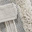 Tapis de bain gris antidérapant en polyester tissé à la main Boho doux pour le décor de la salle de bain