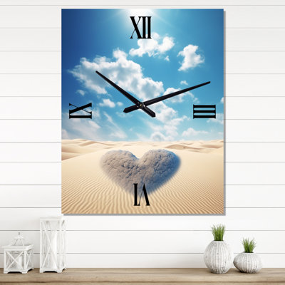 Le cœur du désert VI - Horloges murales de plage