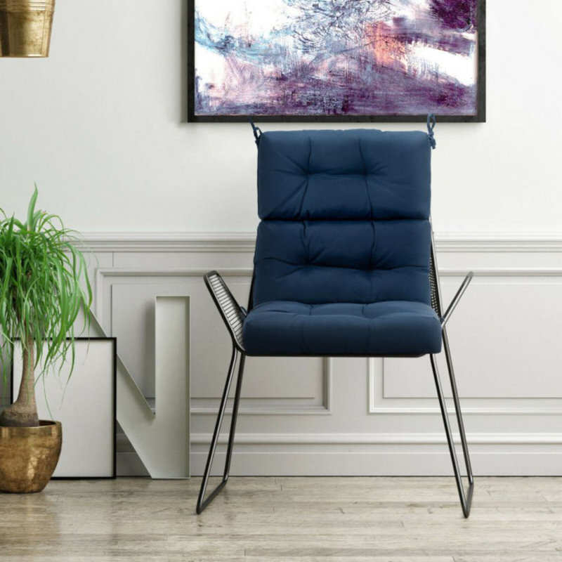 Coussin de dossier / siège d'extérieur, Bleu foncé