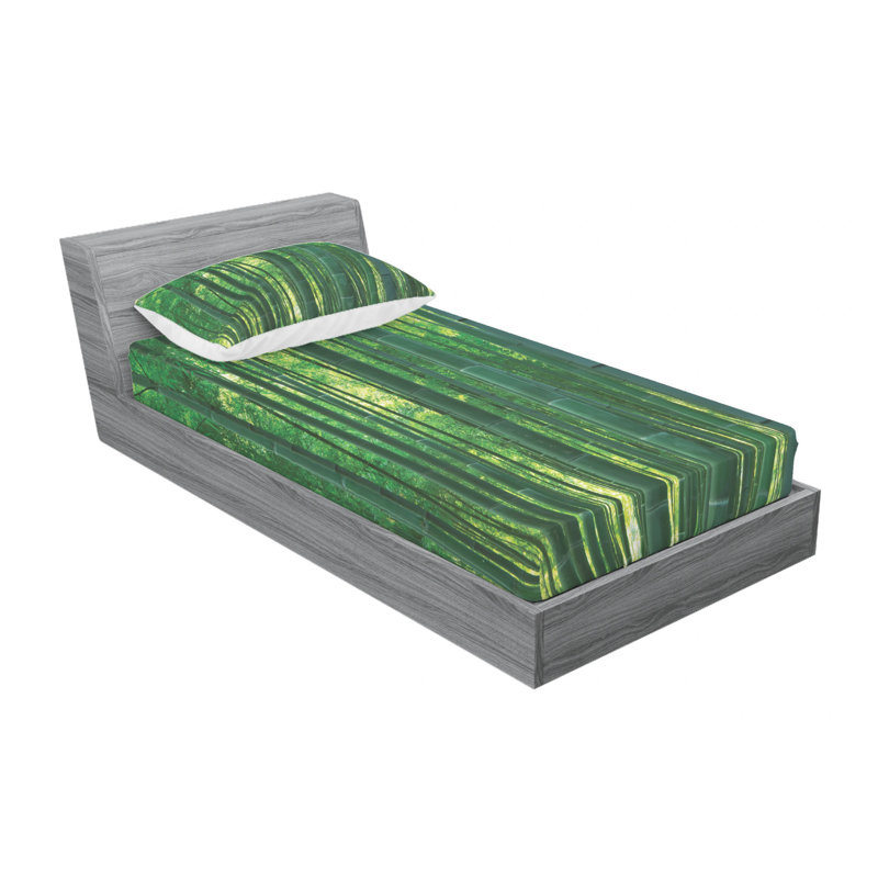 Microfiber Sheet Set, Twin Sheet Set with Fitted Sheet
