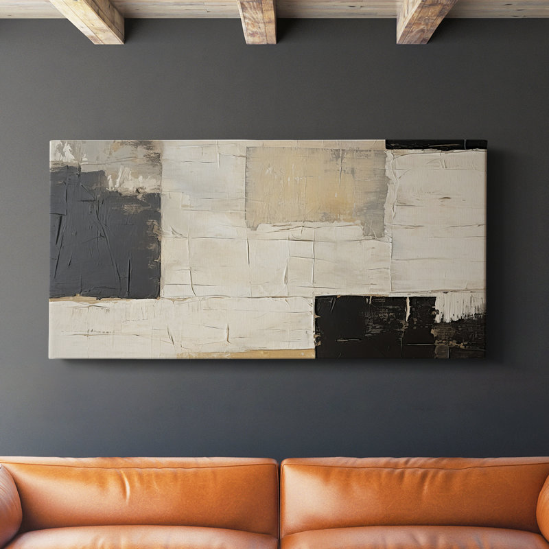 Abstract Series 4 #VII-Gallery Wrapped Canvas, 16" H x 32" W