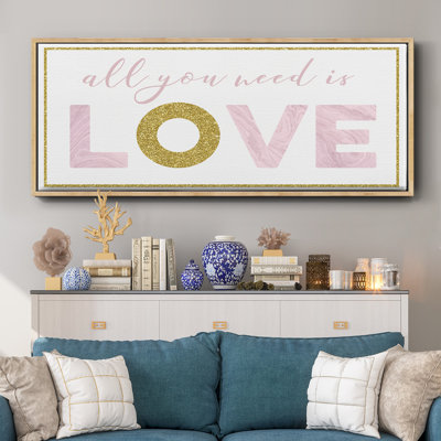 All You Need is Love- Framed Canvas