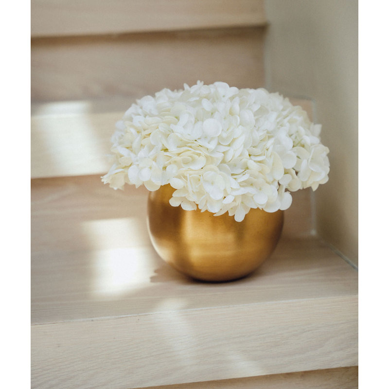 Cultivated Interiors Realtouch - arrangement d'hortensias, Blanc