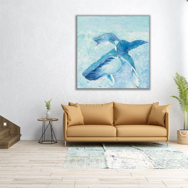 Blue Mama - Canvas Print Wall Art, 12" H x 12" W