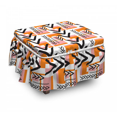 Housse pour repose-pieds grunge shapes