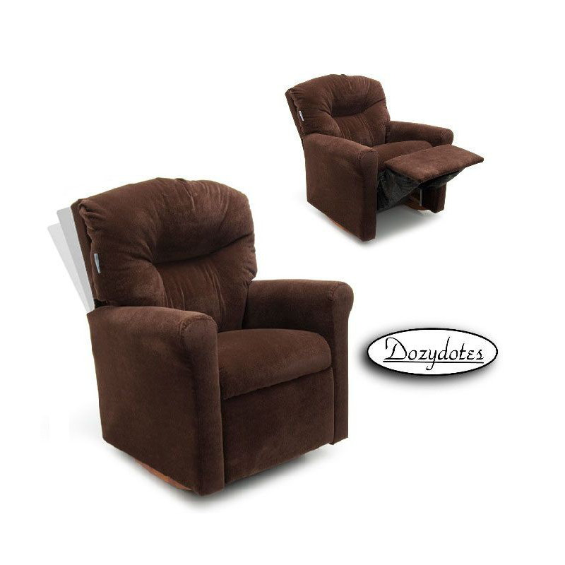 Kids Rocker Recliner Chair, Chocolate