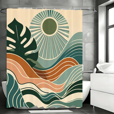 Boho Shower Curtains with Hooks Included