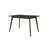Roxy Counter Height Table, 60 Inch Rectangular Top, Walnut Brown Wood