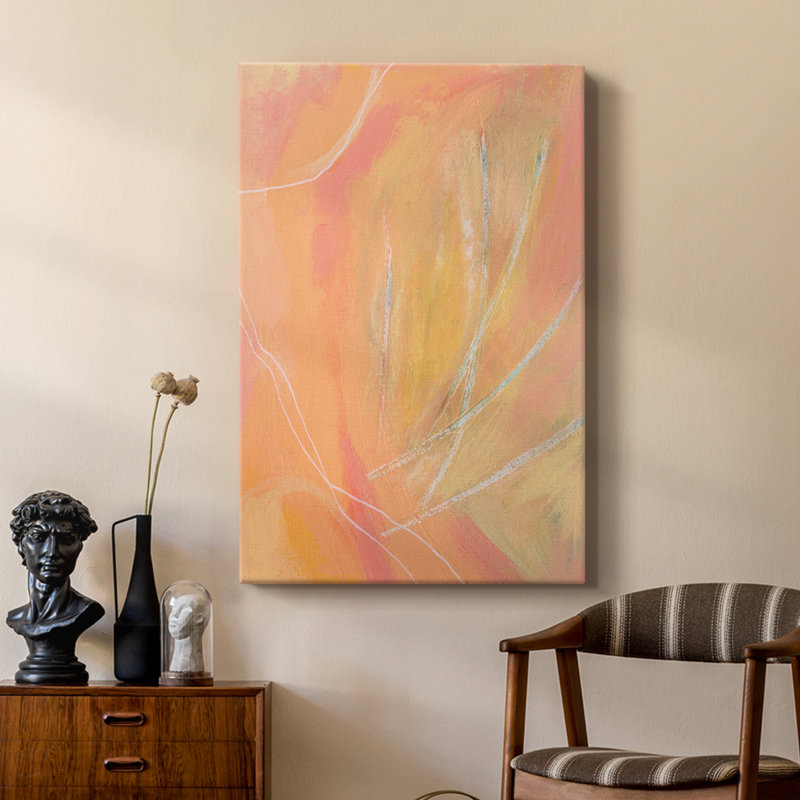 Peach Bliss II - galerie sur mesure Cavas, H 36 po x l 24 po