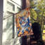 Chat en feuilles d'automne-112700494