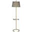 Crescent Tray Table Floor Lamp