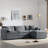 Chenille Modular Sectional Sofa-534522379-531165630