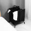 2 paniers à linge 110 L avec couvercle, cartes de tri, chiffon noir pour panier à linge et vêtements