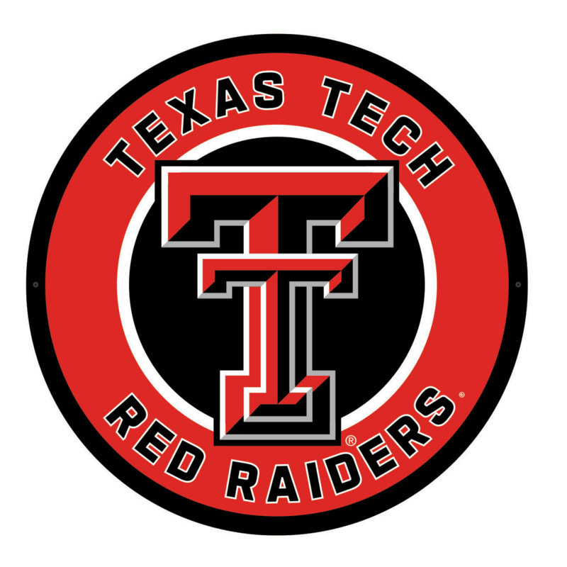 Enseigne murale 23 "NCAA Team, NCAA Texas Tech