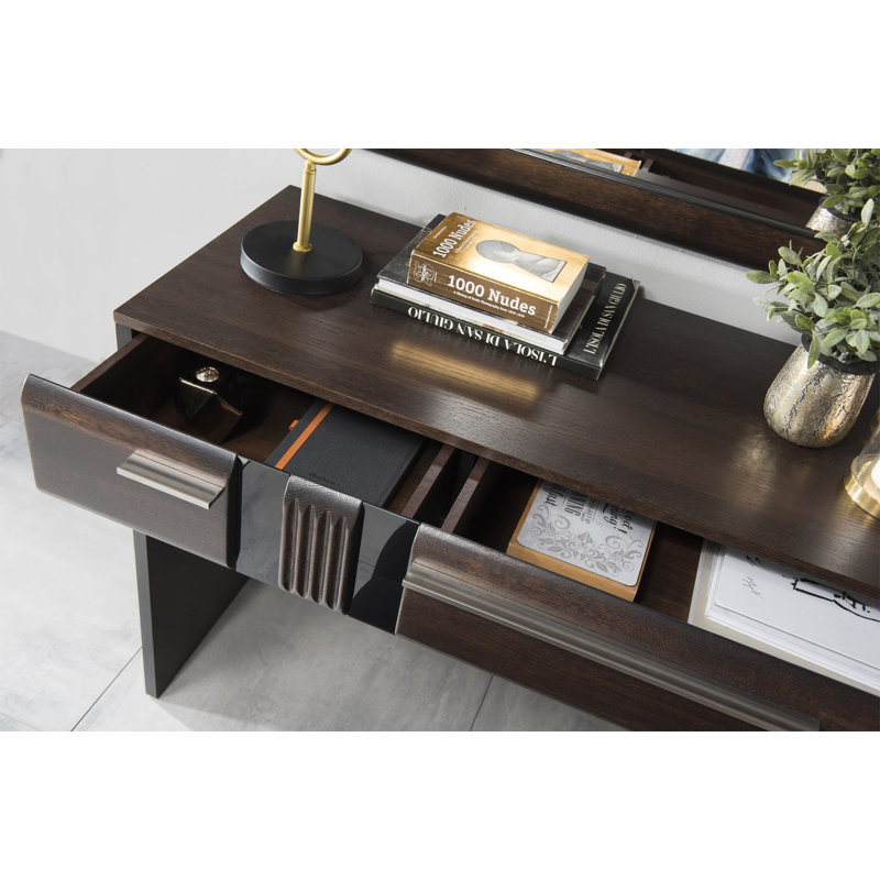 Katzman Secretary Desk, Chocolate Oak