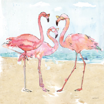" Flamingo Fever Beach " by Anne Tavoletti