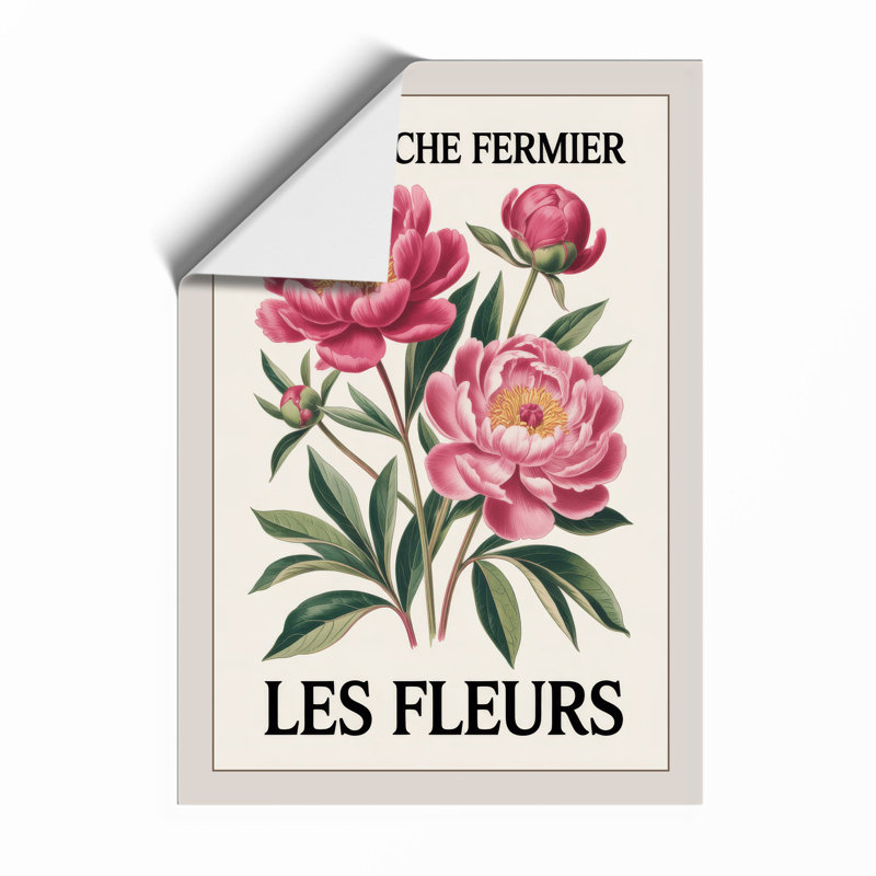Peonies in Bloom Botanical - Framed Print, A1 - 84.1 x 59.4 cm, Unframed