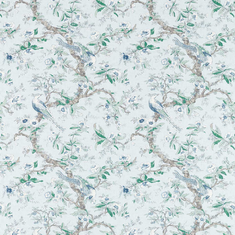 Chintz Wallpaper, Blue