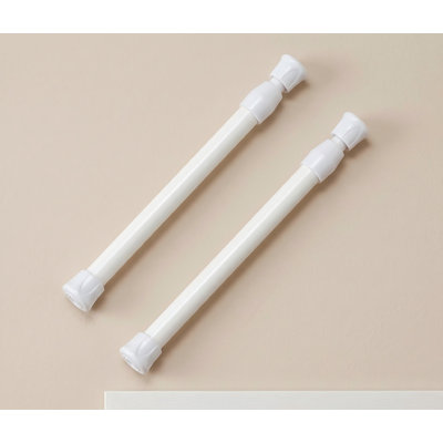 Paquet de 2 petites tiges de tension, barres à ressorts extensibles de 7 à 11 pouces pour les ustensiles de cuisine, placard, armoire