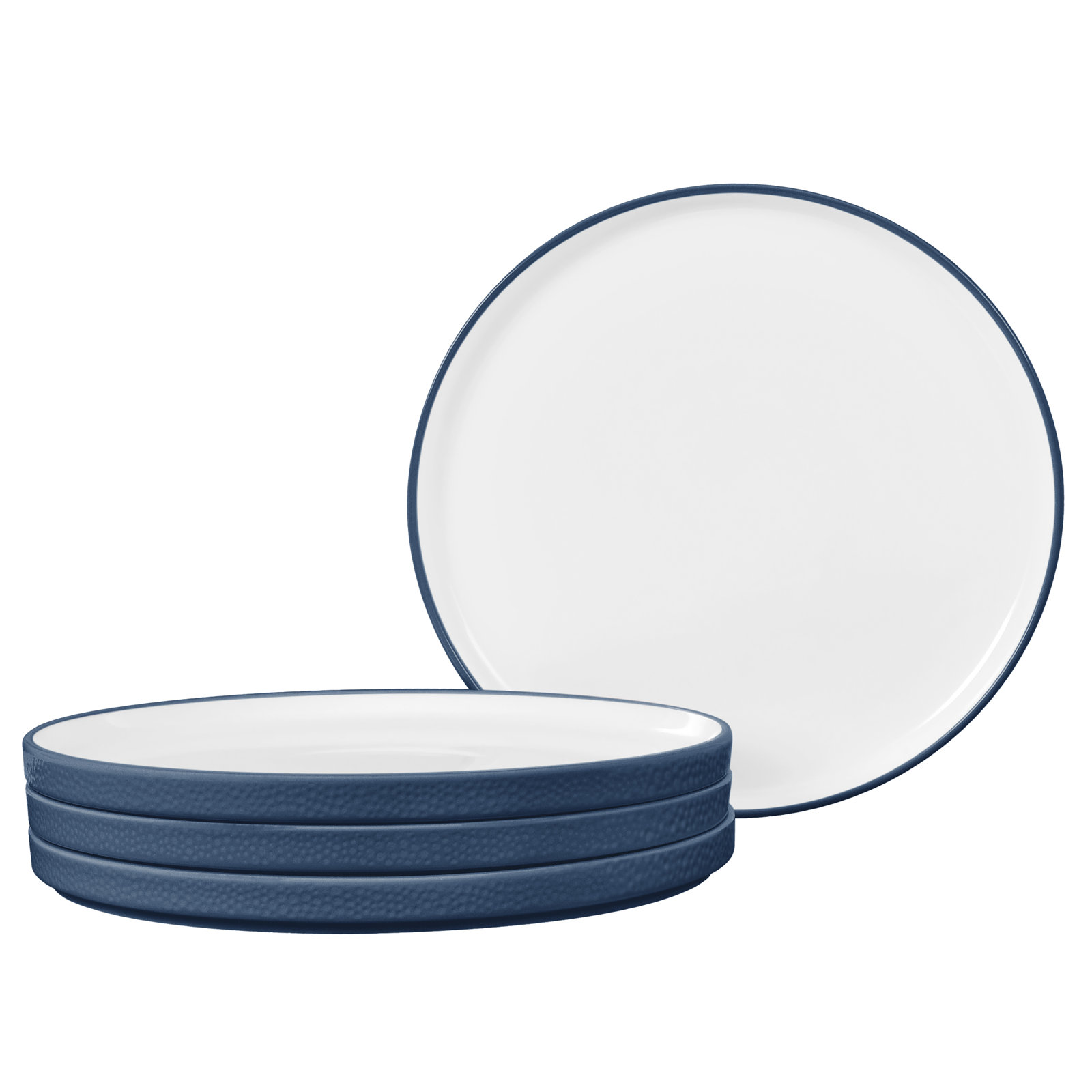 Colortex Stone 6" Porcelain Appetizer Plate, Blue