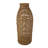 Handcrafted Rattan Brown Vase with Grid Design-1638574765