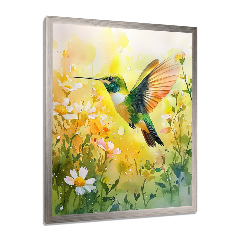 Collins - animaux, art mural, Argent argent, H 40 po x l 30 po, Impression encadrée