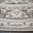 Brysin Oriental Machine Woven Power Loom Polypropylene Area Rug in Ivory/Gray-1814913767