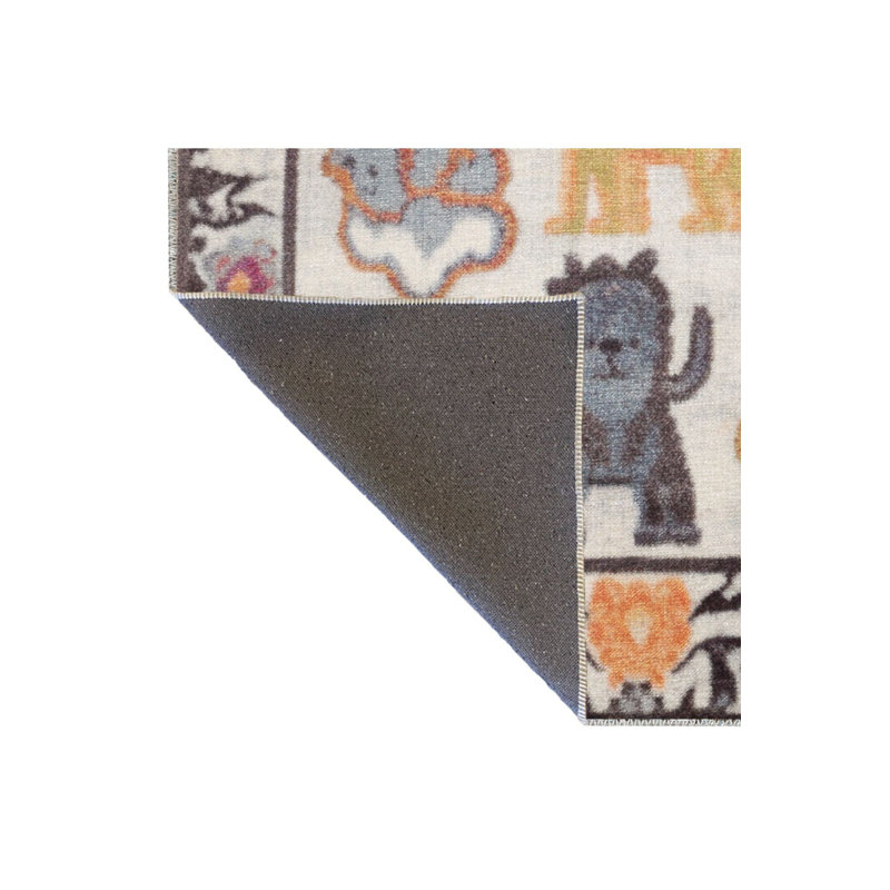 Tapis lavable à motif de figurines d'animaux de la collection Waso de la collection Waso