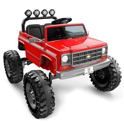 Licenced Chevrolet Cheyenne 24V Ride-On Truck, 2-Seater with Parent Remote,Red
