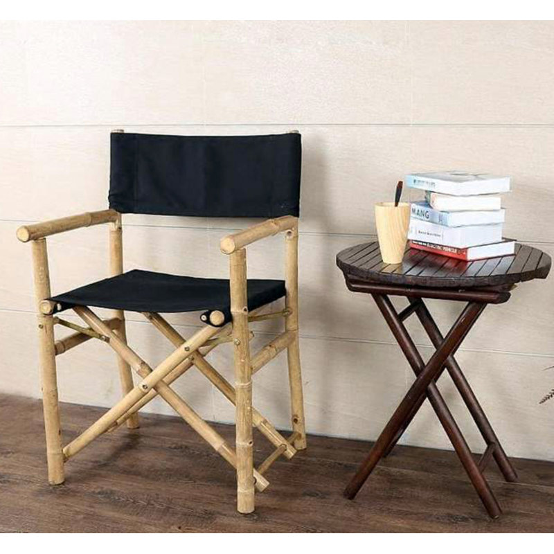 Folding Director Chair, Black